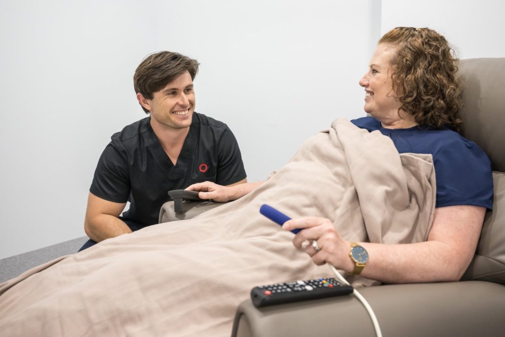 Sunshine Coast Radiology patient prepped for radio tracer uptake for PET CT
