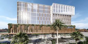 Render of Maroochy Private Hospital where the new Sunshine Coast Radiology clinic will be on the ground floor